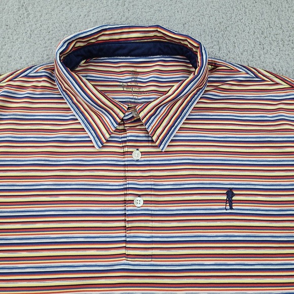 Payne Stewart Golf Polo Shirt Men’s Large Multicolor Striped (Holes) - Picture 2 of 15